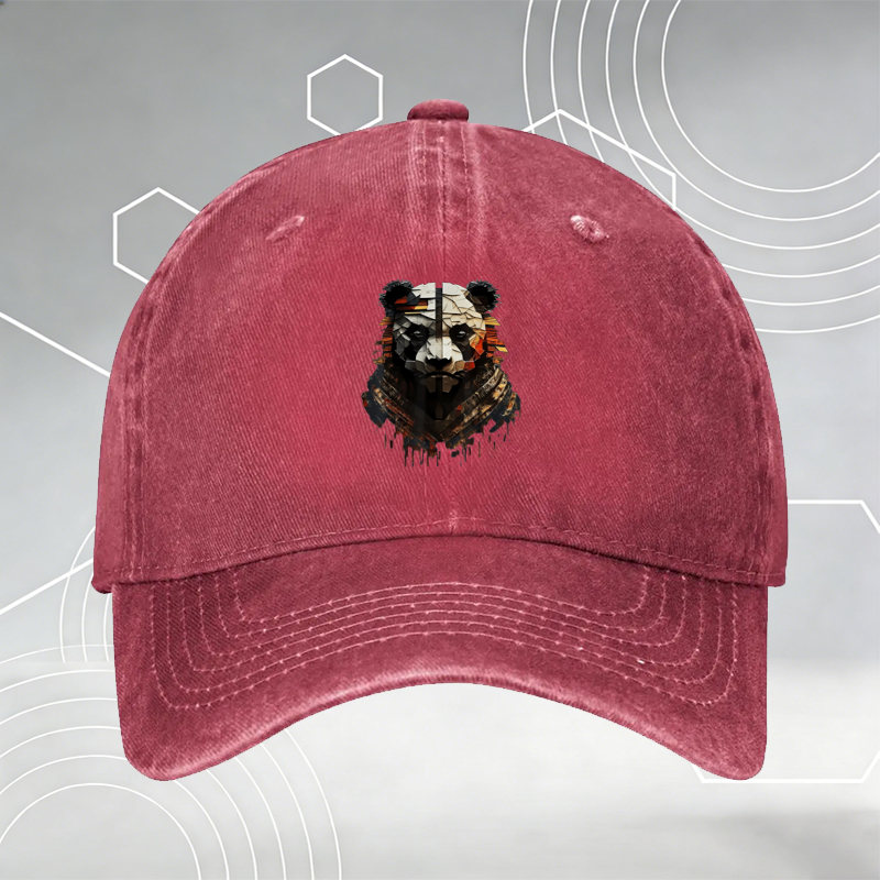 New Baseball Cap with Sleeping Wolf and 