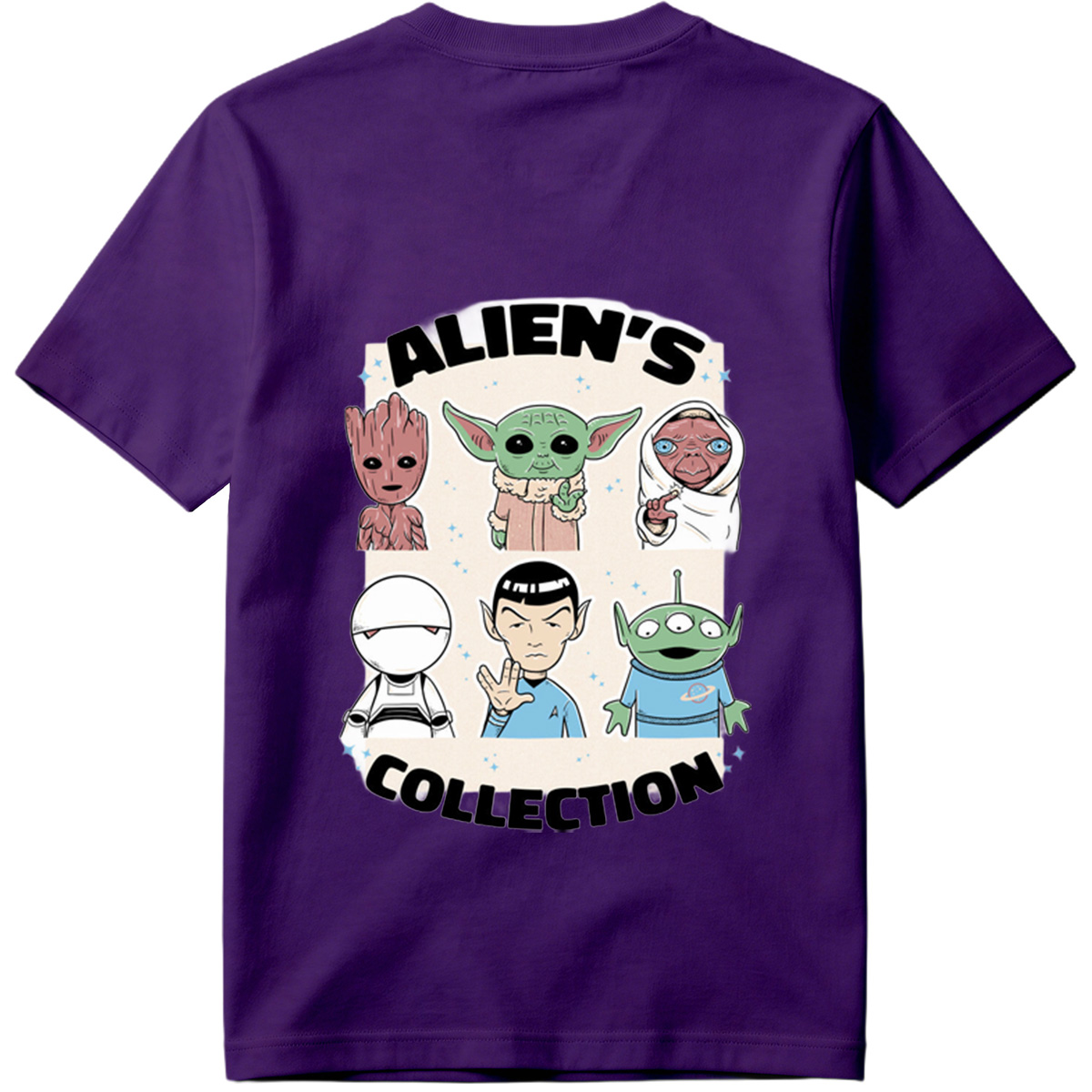 Alien's Collection: Groot, Yoda, Jabba, White Walker, Spock, and Alien - Tee