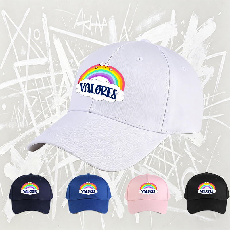 Unisex Classic Baseball Cap with Rainbow and 