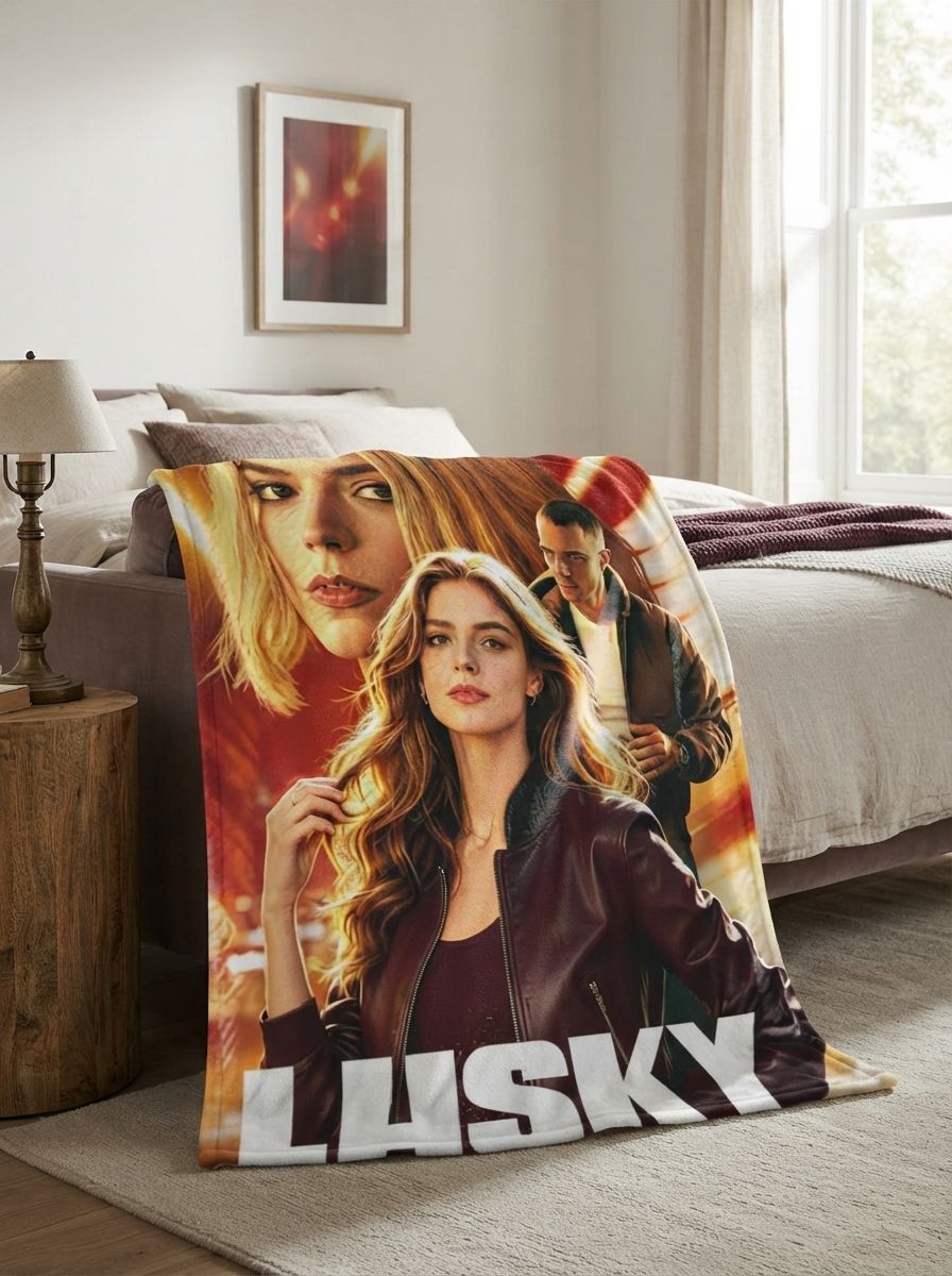 Custom Photo Face Blanket Personalized Flannel Throw Ultra Soft Velvet Fleece Movie Poster Style Portrait Cozy Home