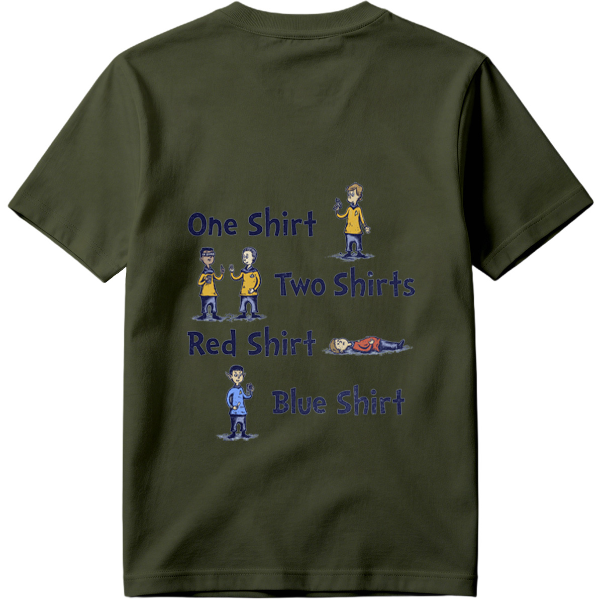 Star Trek: One Shirt, Two Shirts, Red Shirt, Blue Shirt - Tee