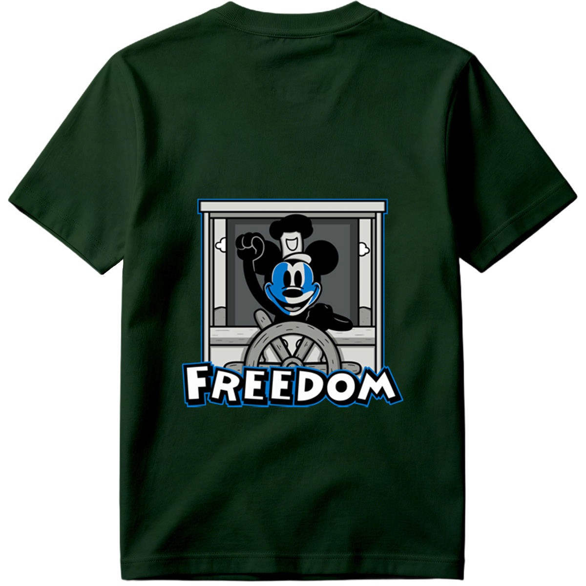 Mickey Mouse Freedom Steering Wheel Design - Tee