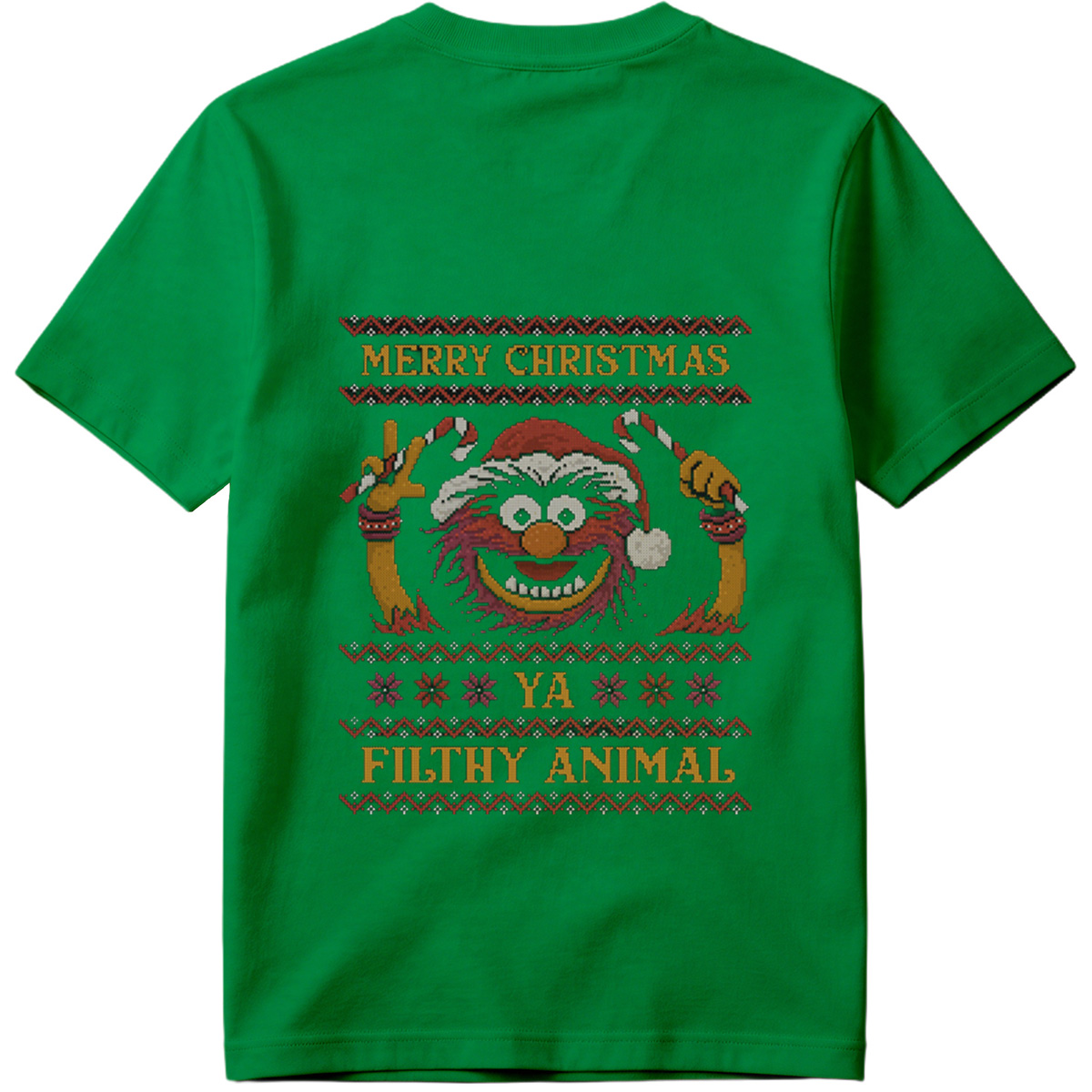 Muppets Animal Christmas Sweater Design - Tee