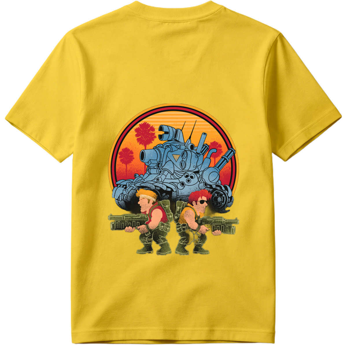 Double Dragon: Billy and Jimmy with Tank in Sunset - Tee