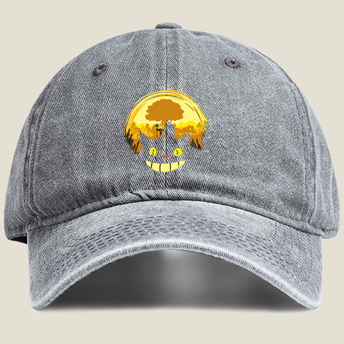 Jiji and Kiki in the Moonlight - Washed Denim - Baseball Cap