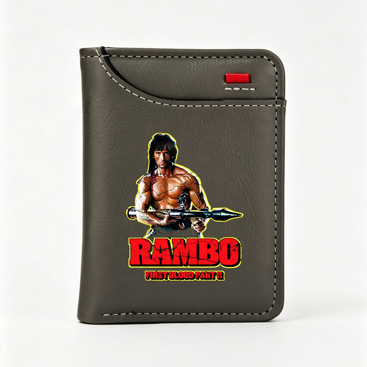 Rambo: First Blood Part II - John Rambo, Sylvester Stallone, Action Hero, Military Combat, Iconic Film Character - Vertical Style Wallet