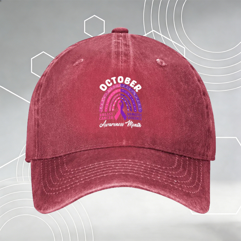New Baseball Cap with Cute Skeleton and Plants Print 