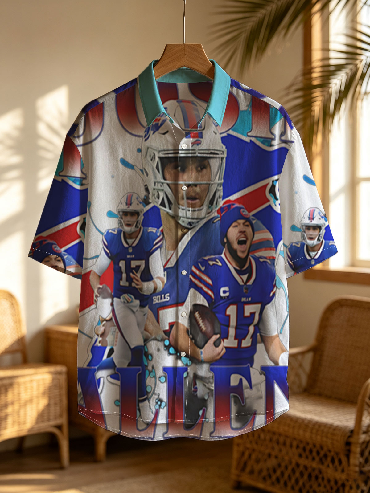 Josh Allen, Buffalo Bills QB, in Action and Celebration Moments -  Shirt