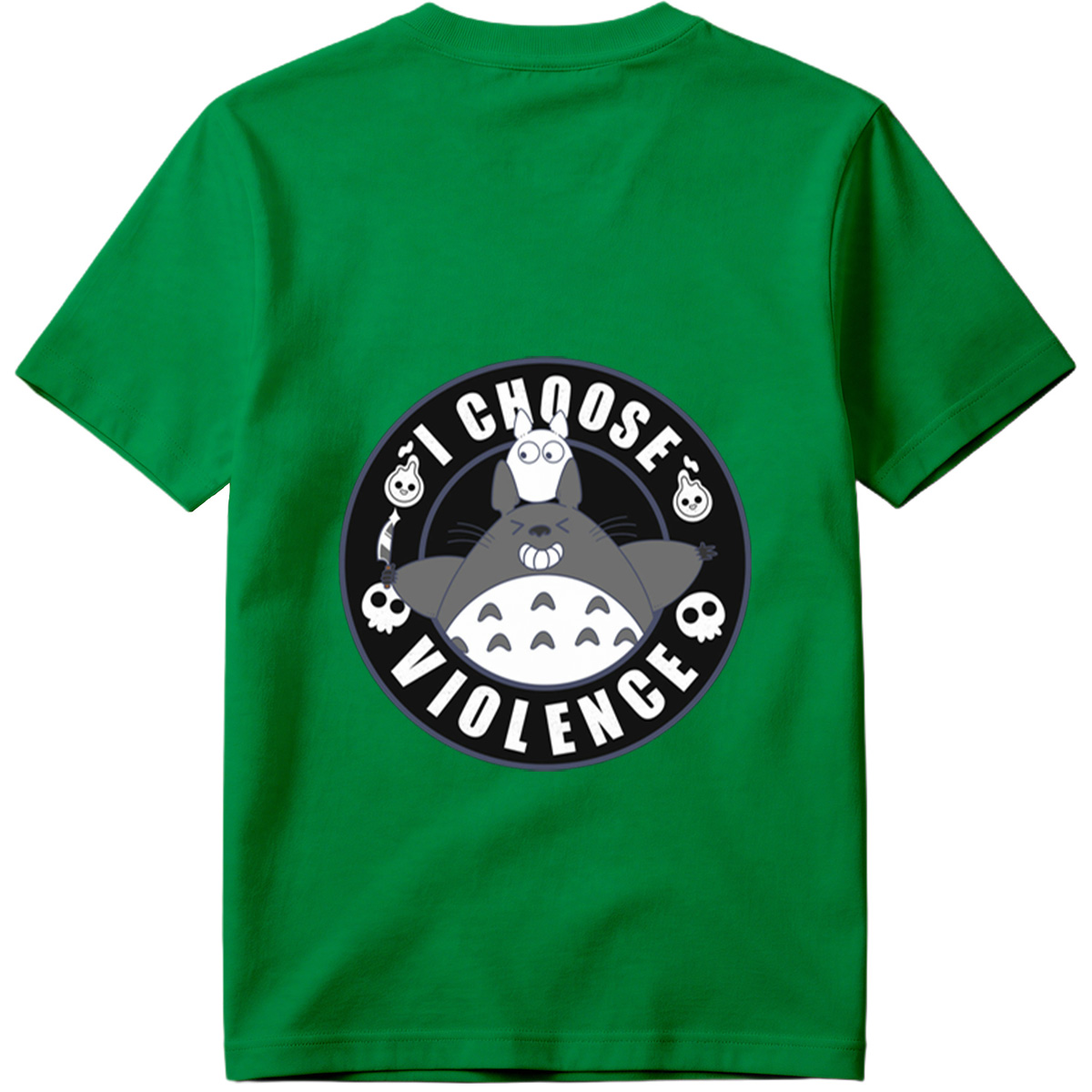Totoro and Little Totoro - I Choose Violence - Tee