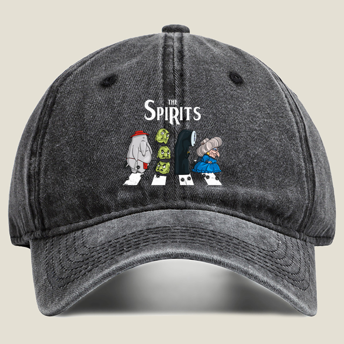 The Spirits: Elephant, Goblins, Phantom, and Witch - Washed Denim - Baseball Cap