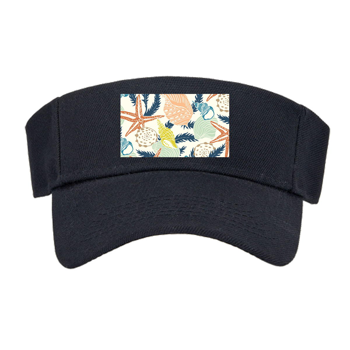 Seashells, Starfish, and Seaweed Pattern -  Visor cap