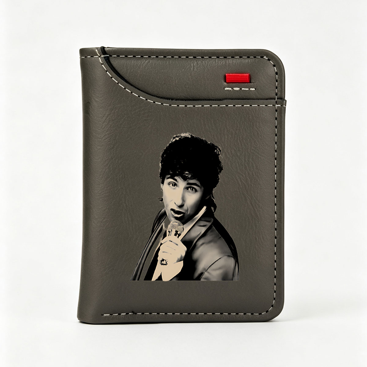 David Copperfield performing with a microphone - Vertical Style Wallet