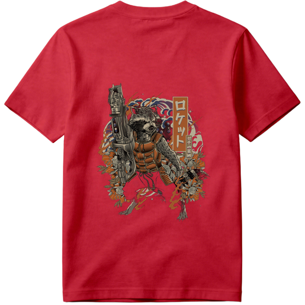 Rocket Raccoon in Japanese Style Art - Tee