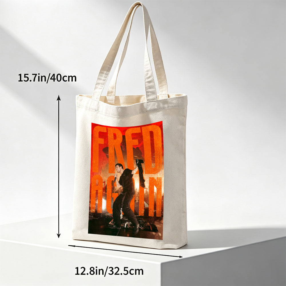 Fred Again Live Performance on Stage with Dynamic Lighting and Crowd Energy - Canvas tote bags