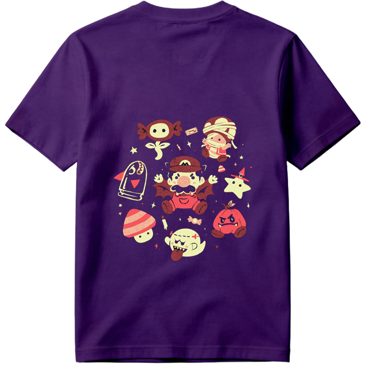 Super Mario Characters in Halloween Costumes - Tee