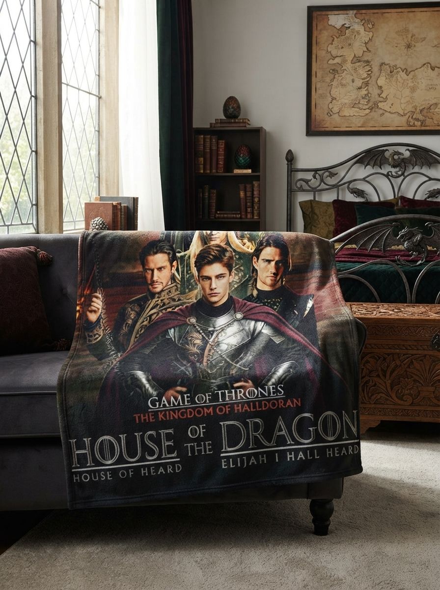 Custom Photo Face Flannel Fleece Throw Blanket Personalized Fantasy Movie Artwork Ultra Soft Plush Bedding Couch Cover