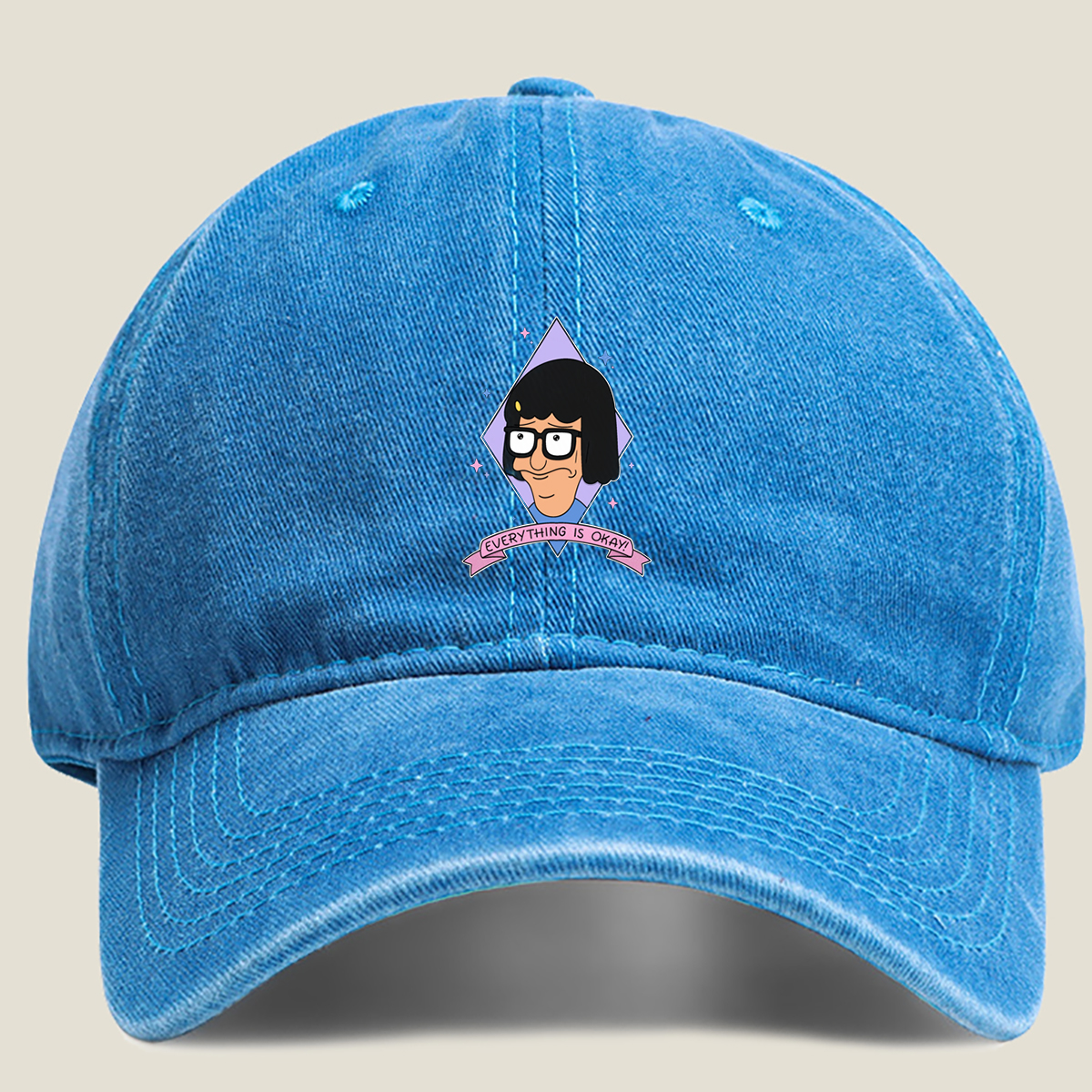 Benson from Regular Show: Everything Is Okay! - Washed Denim - Baseball Cap