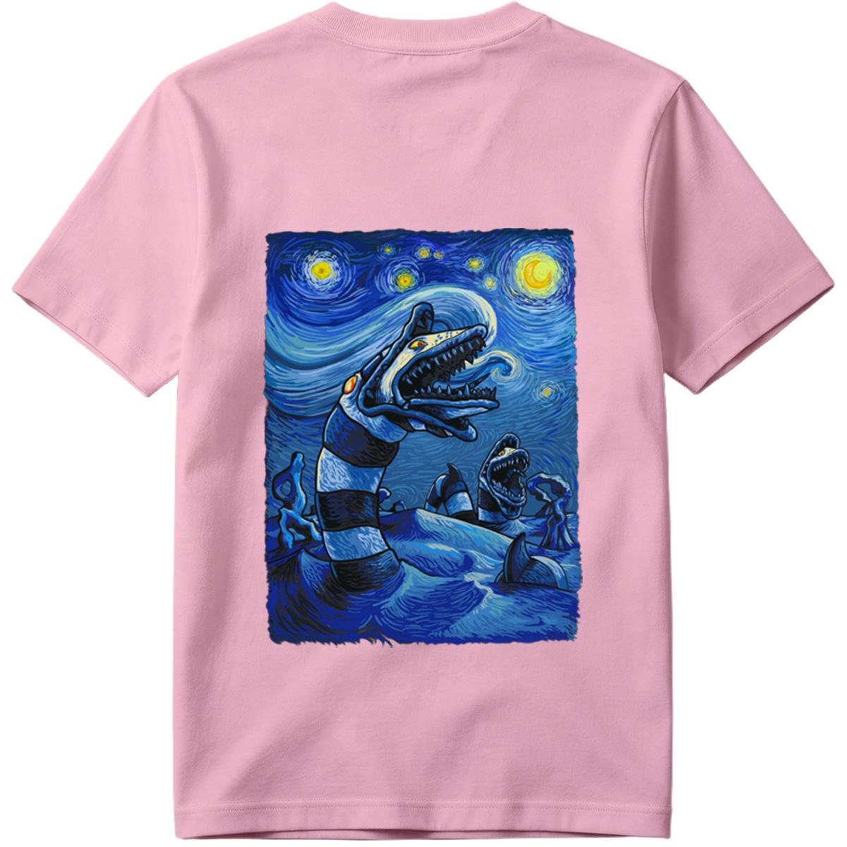 Starry Night with Sea Monsters - Tee