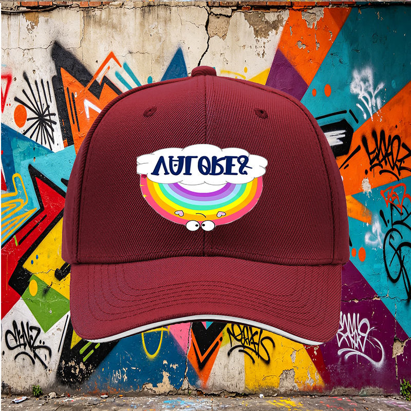 Unisex Classic Sandwich Hat with Rainbow and 