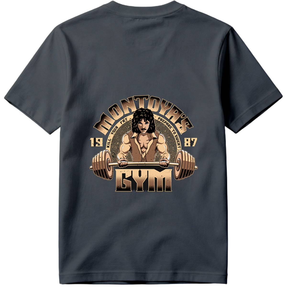 Monty Python's Gym: Freddie Mercury Lifting Barbell - Tee