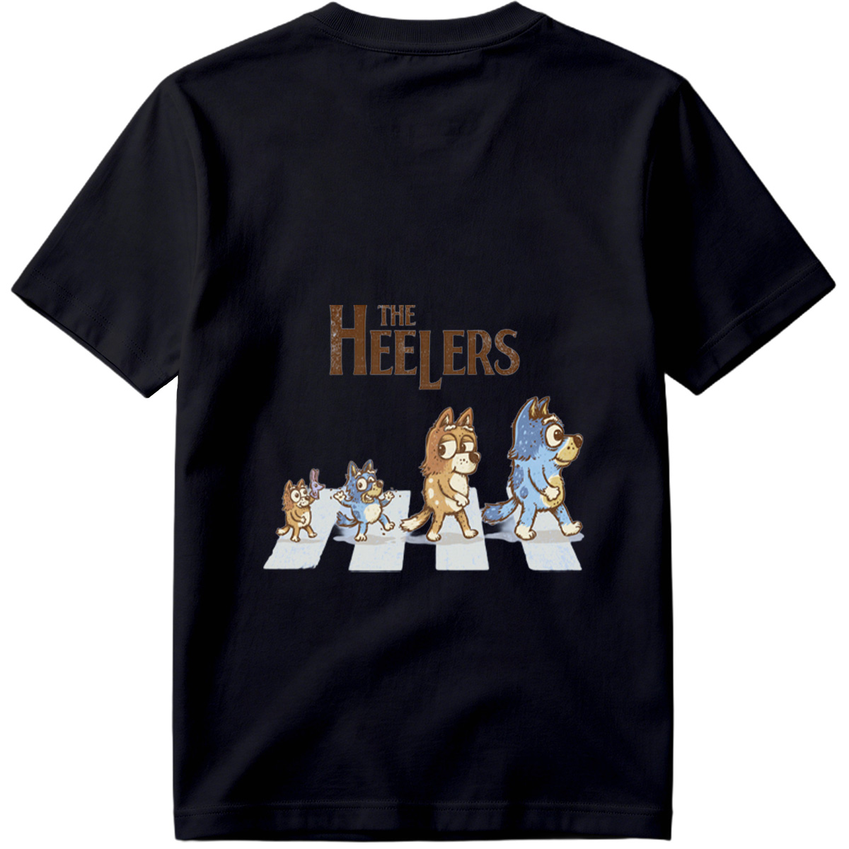 The Heelers: Bluey, Bingo, Bandit, and Mum Dog - Tee