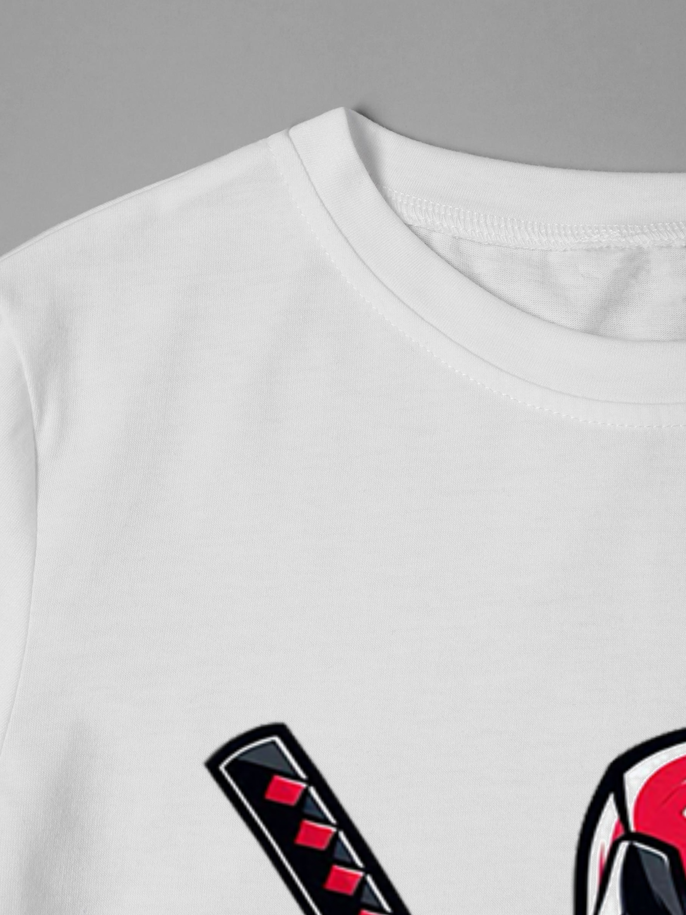 Men's Printed T-Shirt Deadpool Ninja Warrior Design Red Black Graphic Casual Round Neck Summer Lightweight Breathable Short Sleeve Tee for Fans and Comic Lovers