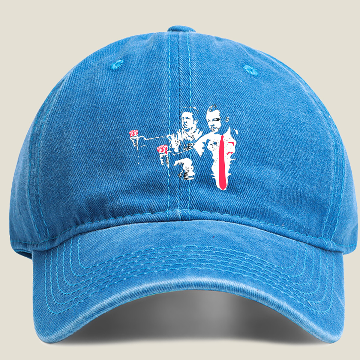 The Boys: Homelander and Hughie with Bloodied Ice Creams - Washed Denim - Baseball Cap
