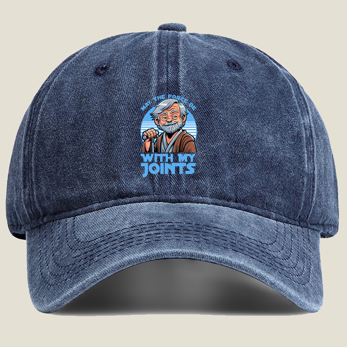 Star Wars - Obi-Wan Kenobi: May the Force Be With My Joints - Washed Denim - Baseball Cap