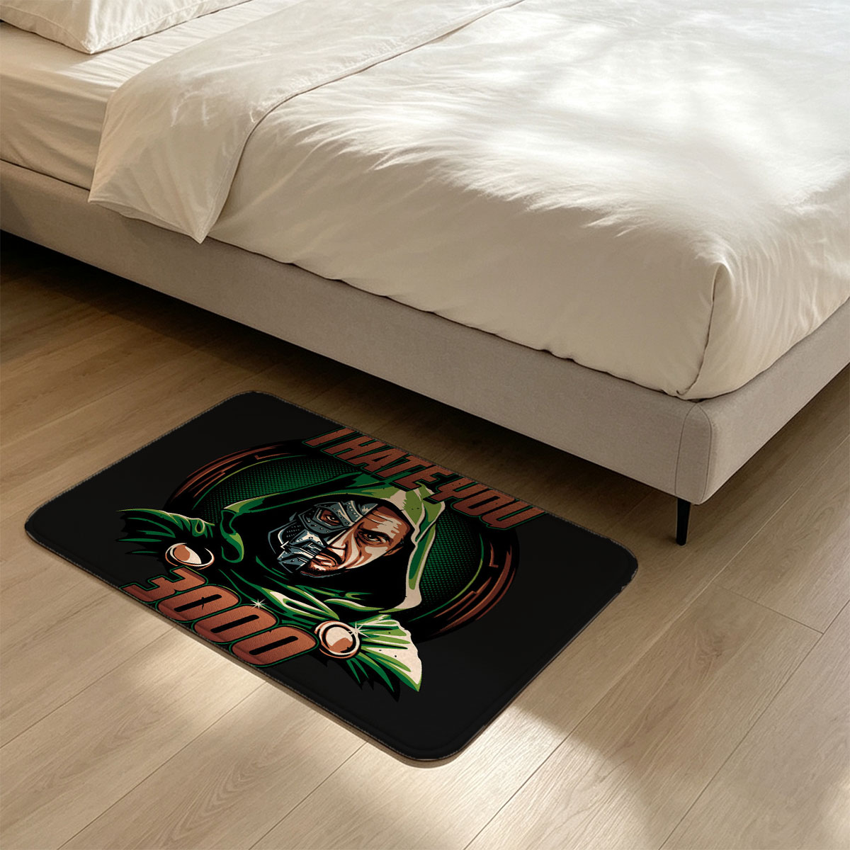 I Hate You 3000: Doctor Doom and Tony Stark Fusion - Flannel floor mat