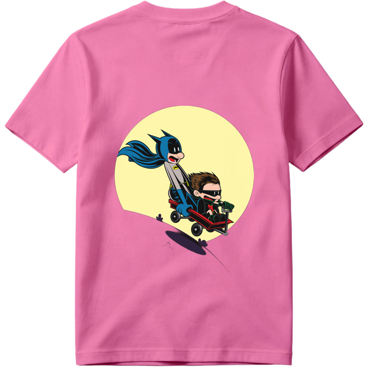 Batman and Robin in a Red Wagon - Tee