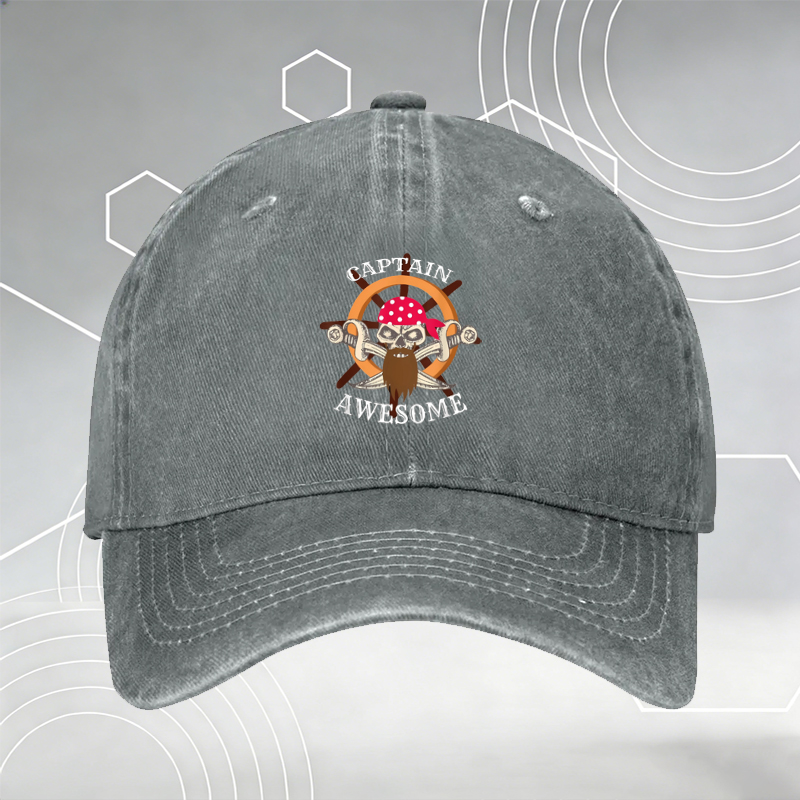 New Fishing Baseball Cap with Fish and Rod Print - Unisex Adjustable Hat for Outdoor Activities, Perfect for Fishing Enthusiasts and Nature Lovers