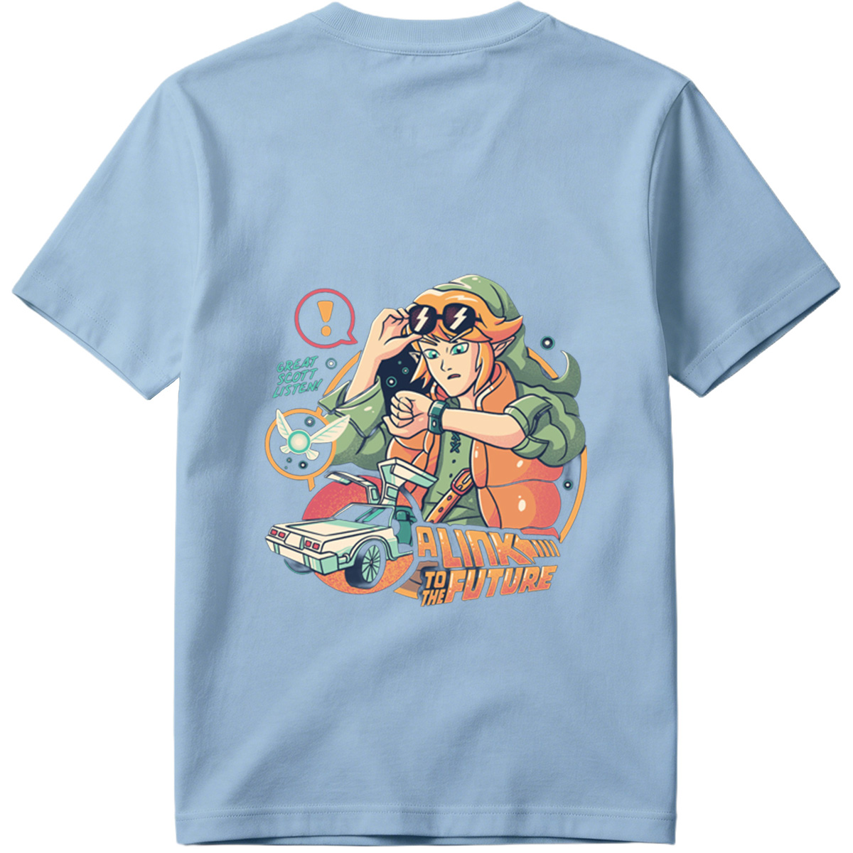 A Link to the Future: Zelda Meets Back to the Future - Tee