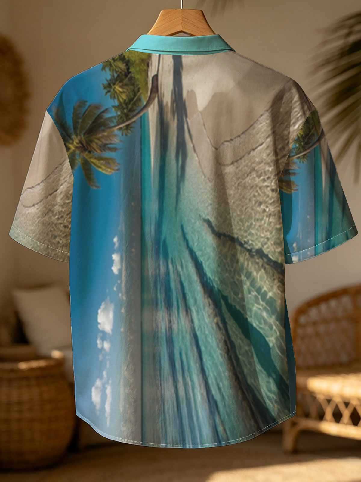 Crystal Clear Waters and Palm Trees on a Tropical Beach -  Shirt