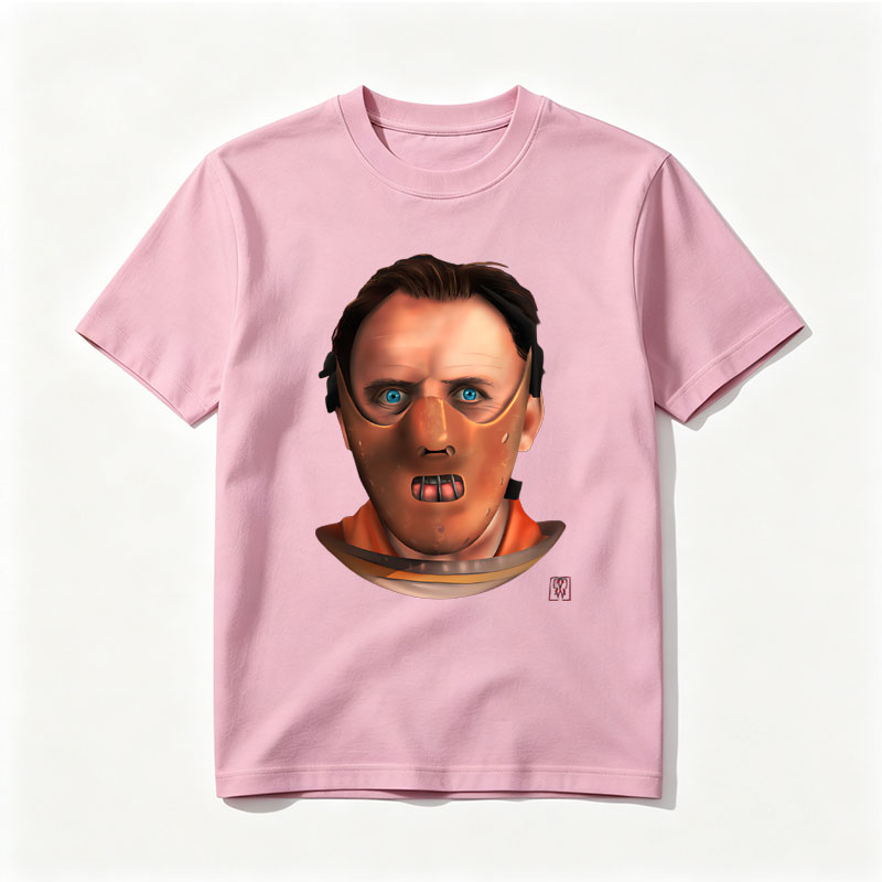 Anthony Hopkins as Hannibal Lecter in a Cyberpunk Mask - Tee