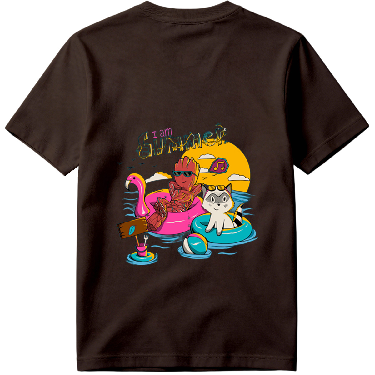 Guardians of the Galaxy: Groot and Rocket Summer Vibes - Tee