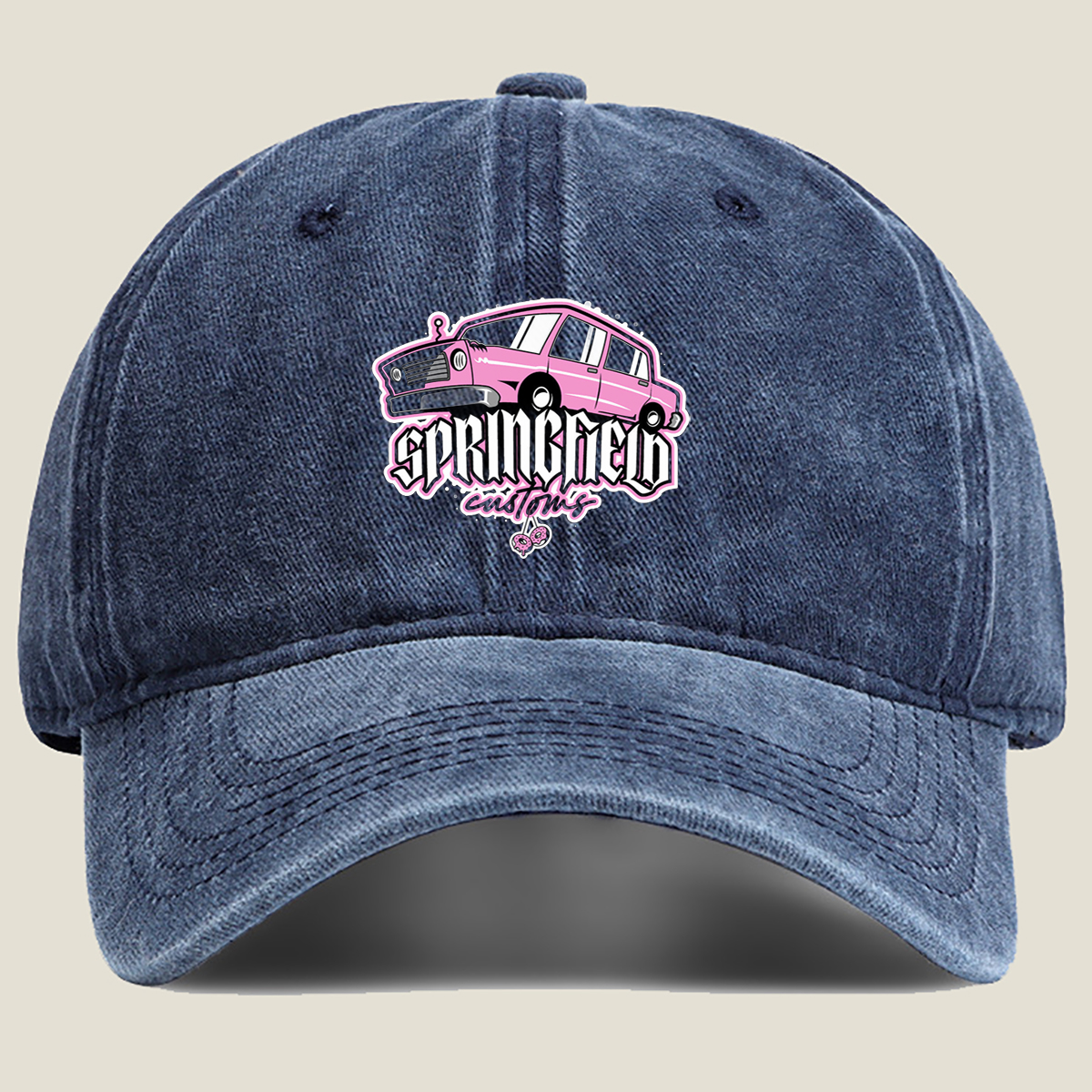 Springfield Customs - Washed Denim - Baseball Cap