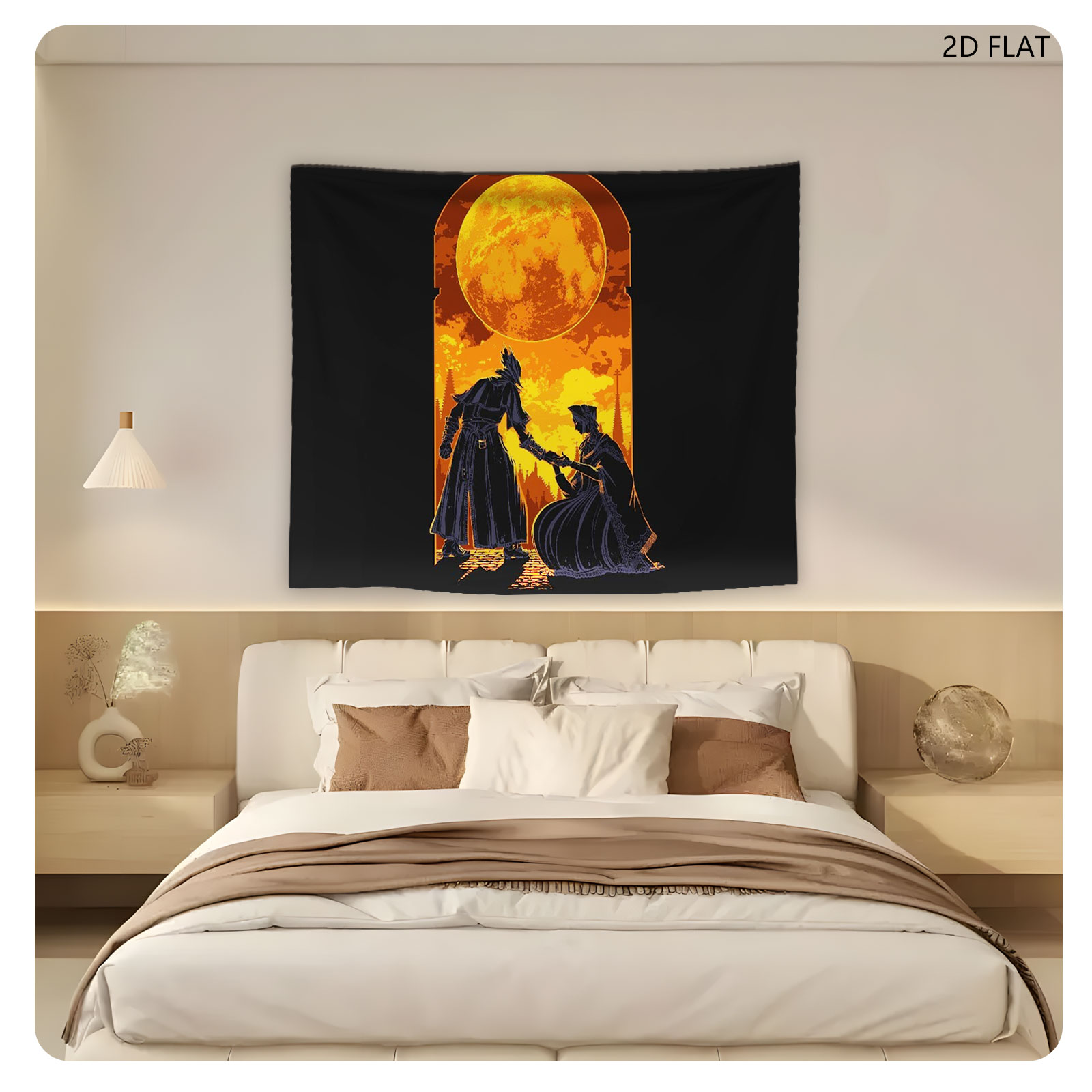 Bloodborne: The Hunter and the Lady Under the Crimson Moon - Tapestry