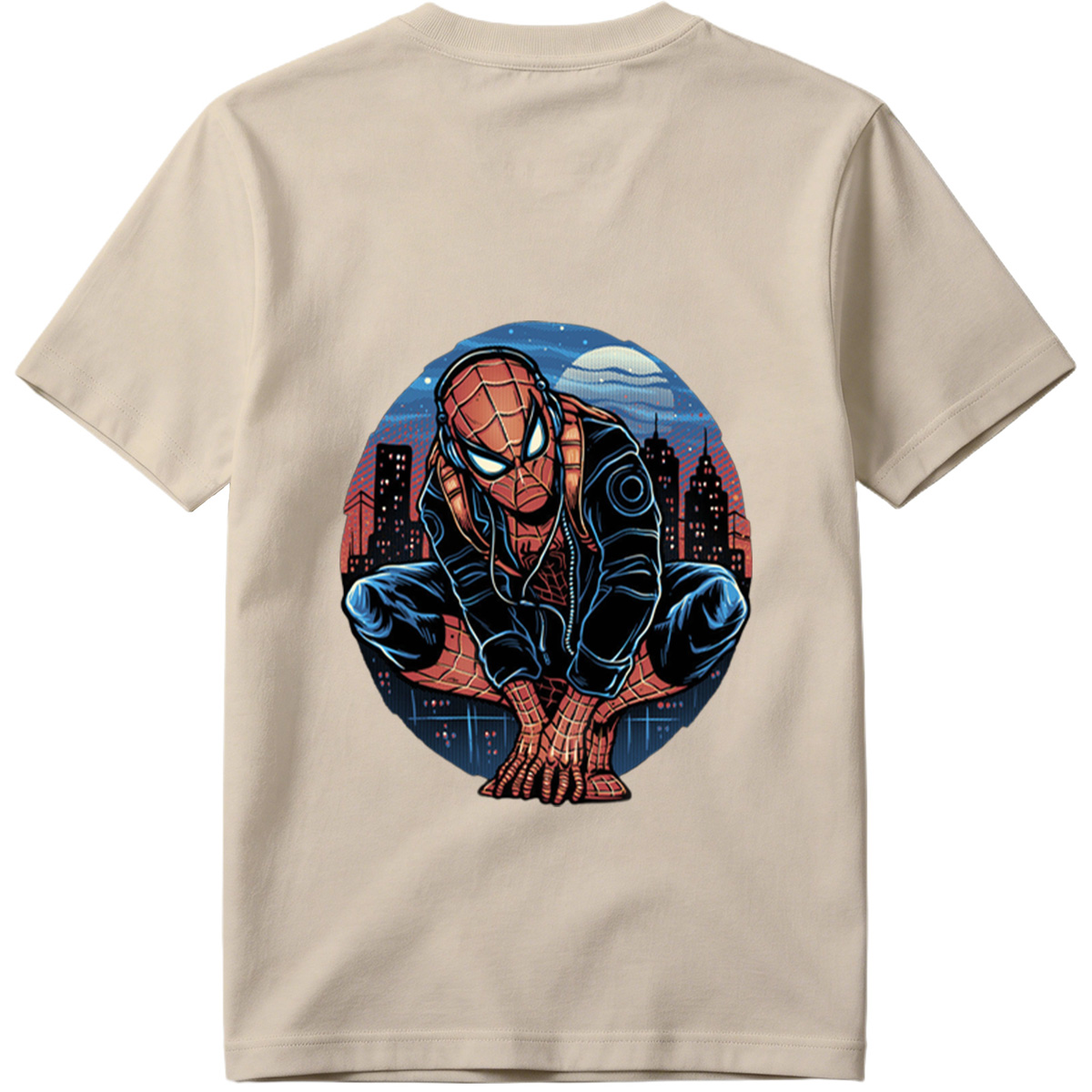 Spider-Man in Urban Night Scene - Tee