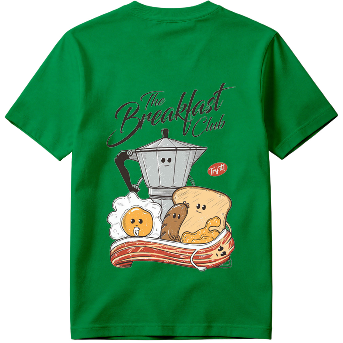The Breakfast Club: Coffee Pot, Egg, Sausage, Toast, and Bacon - Tee