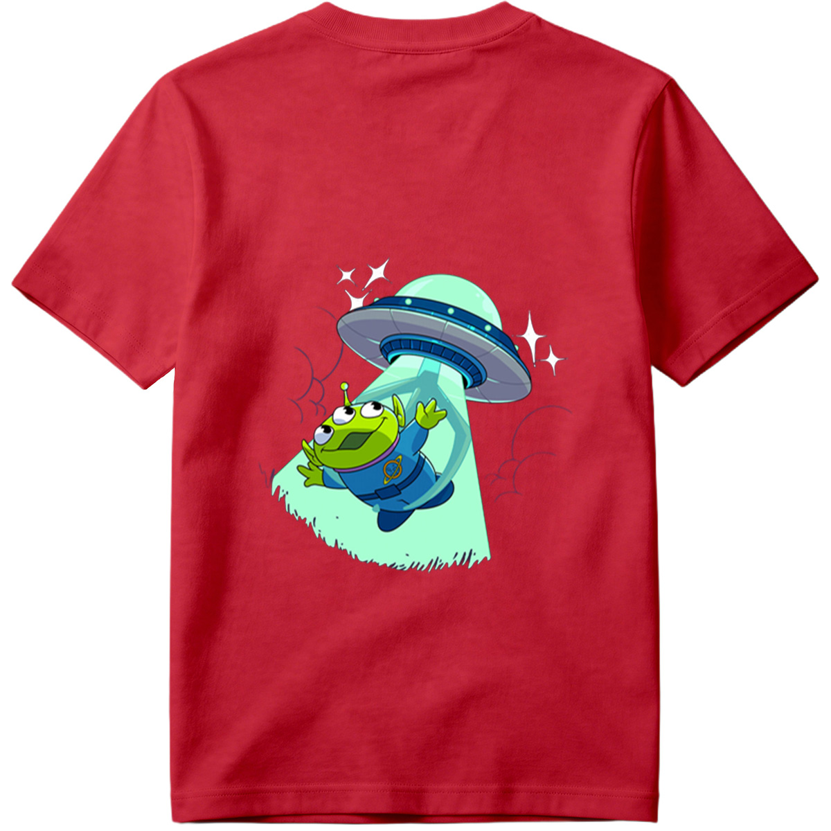 Alien from Toy Story Abducted by UFO - Tee