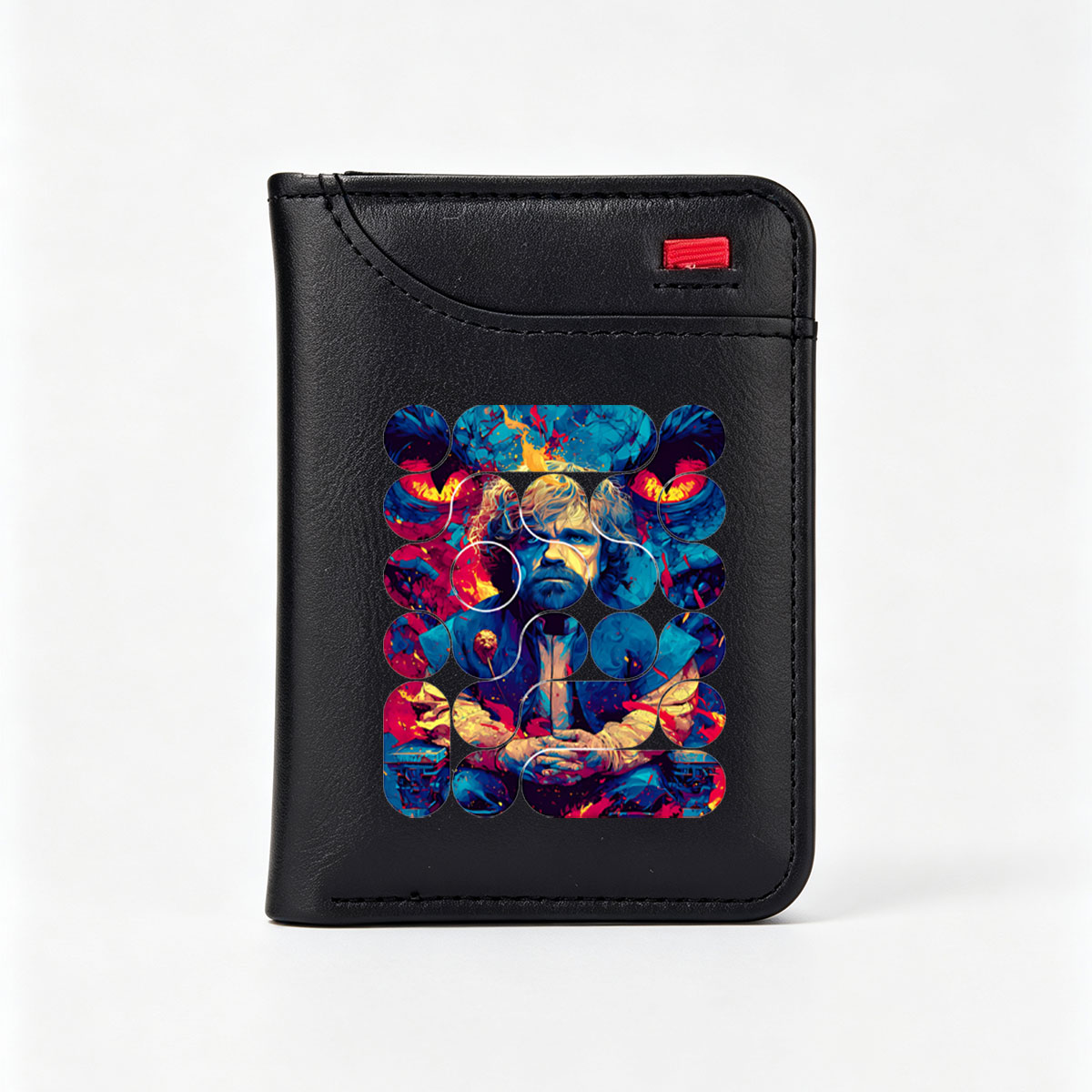 Game of Thrones: Tyrion Lannister in a Vibrant, Abstract Portrait - Vertical Style Wallet