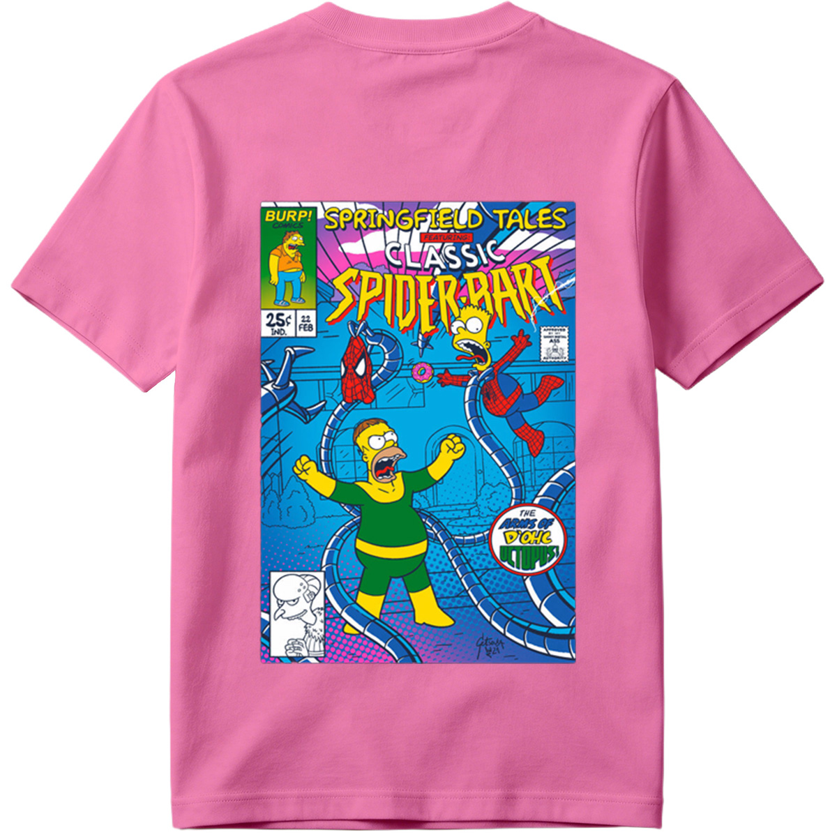 Springfield Tales Featuring Classic Spider-Bart: The Arms of D'Ohc Octopus - Tee