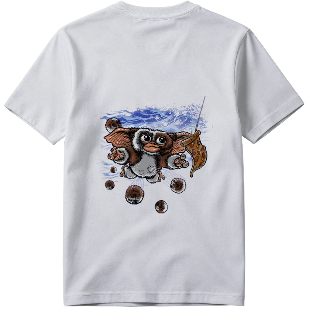 Gremlins - Gizmo with Pizza - Tee