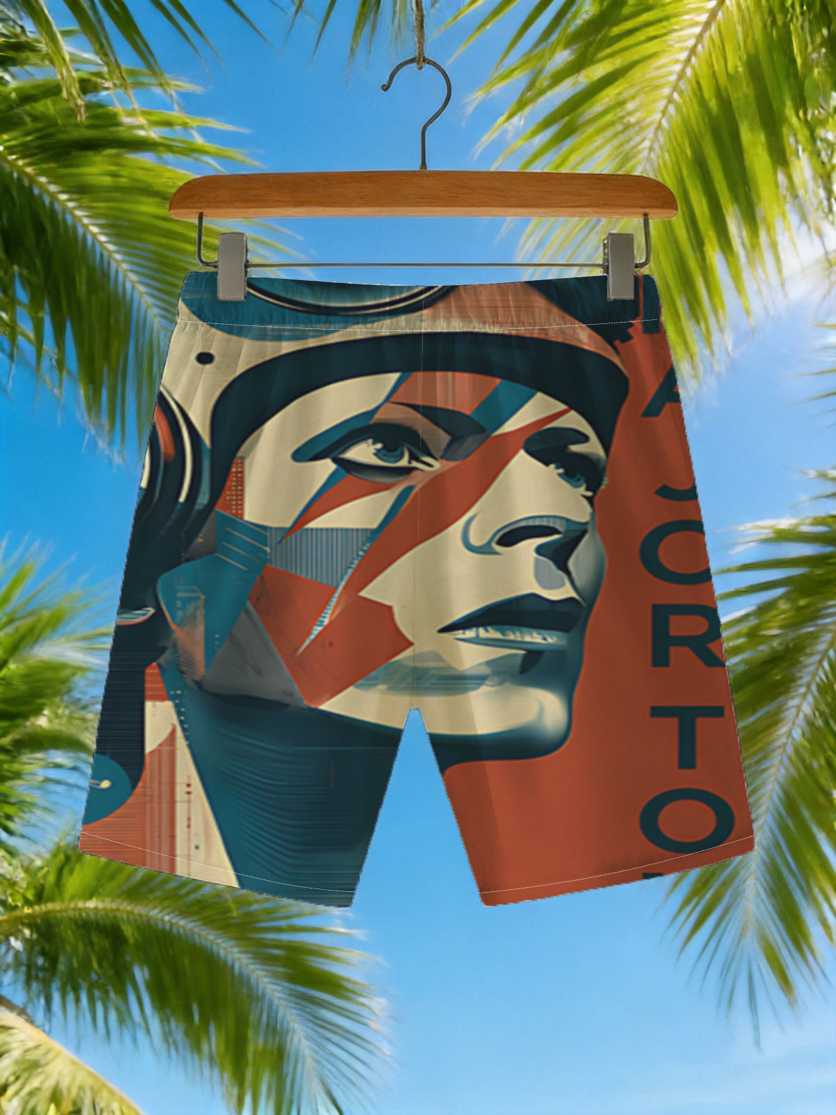 Major Tom: Astronaut in Space Odyssey -  Beach shorts