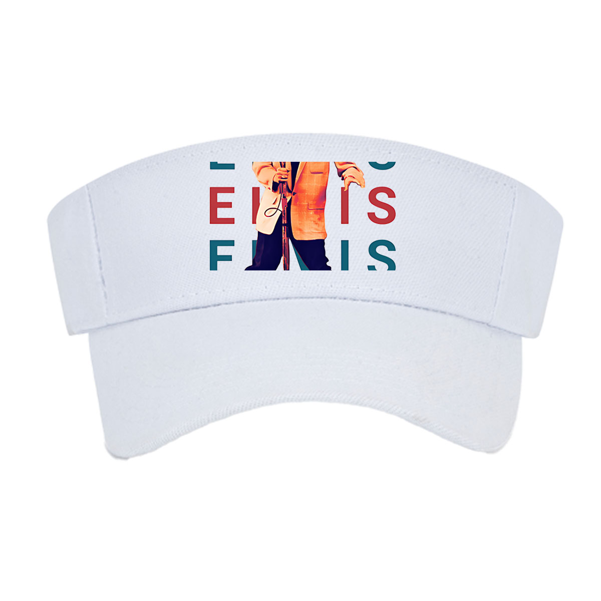 Elvis Presley Performing on Stage with Microphone -  Visor cap