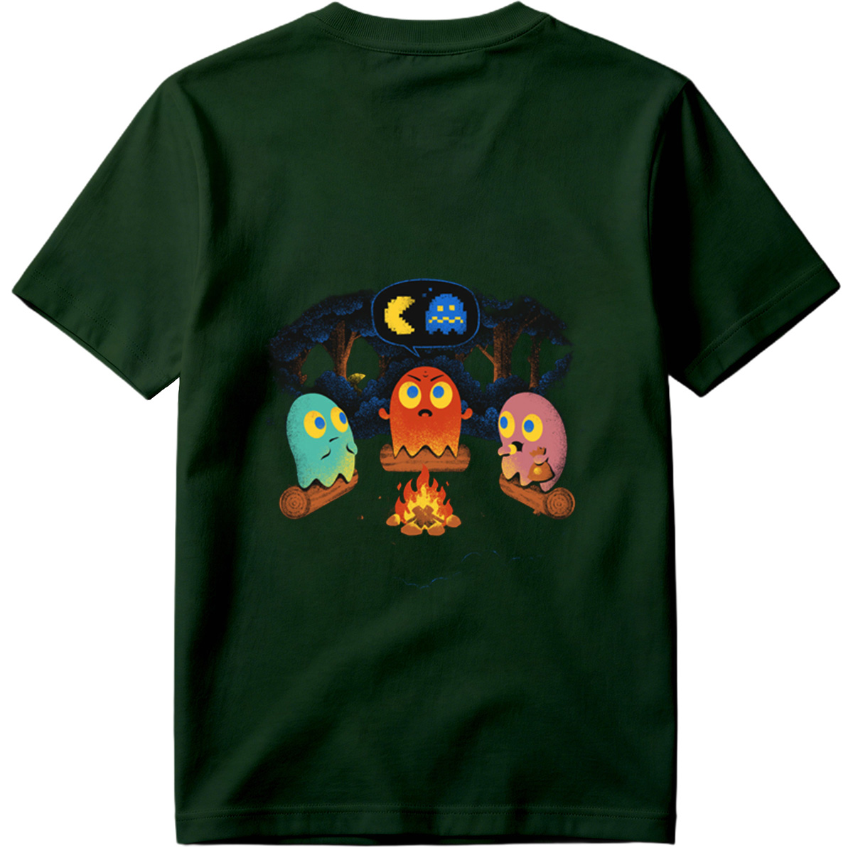 Pac-Man Ghosts Campfire Story - Tee