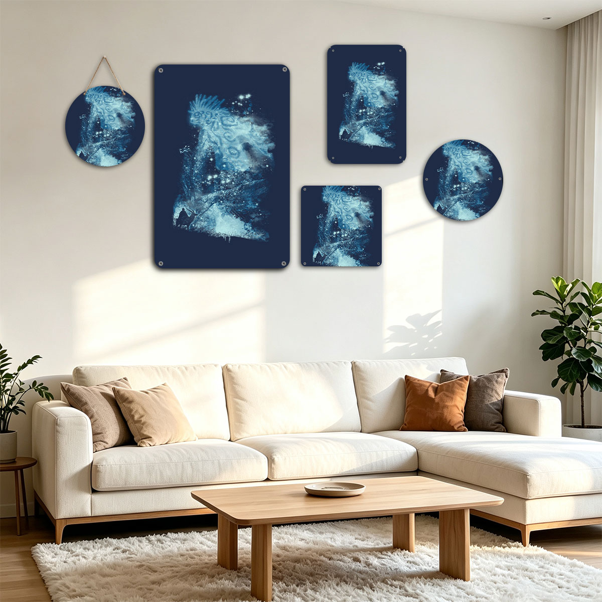 Frozen Kingdom: Ice Spirit and Winter Forest - painting