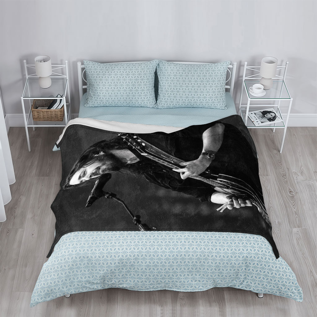 Hozier Performing Live on Stage with Electric Guitar and Microphone - Blankets