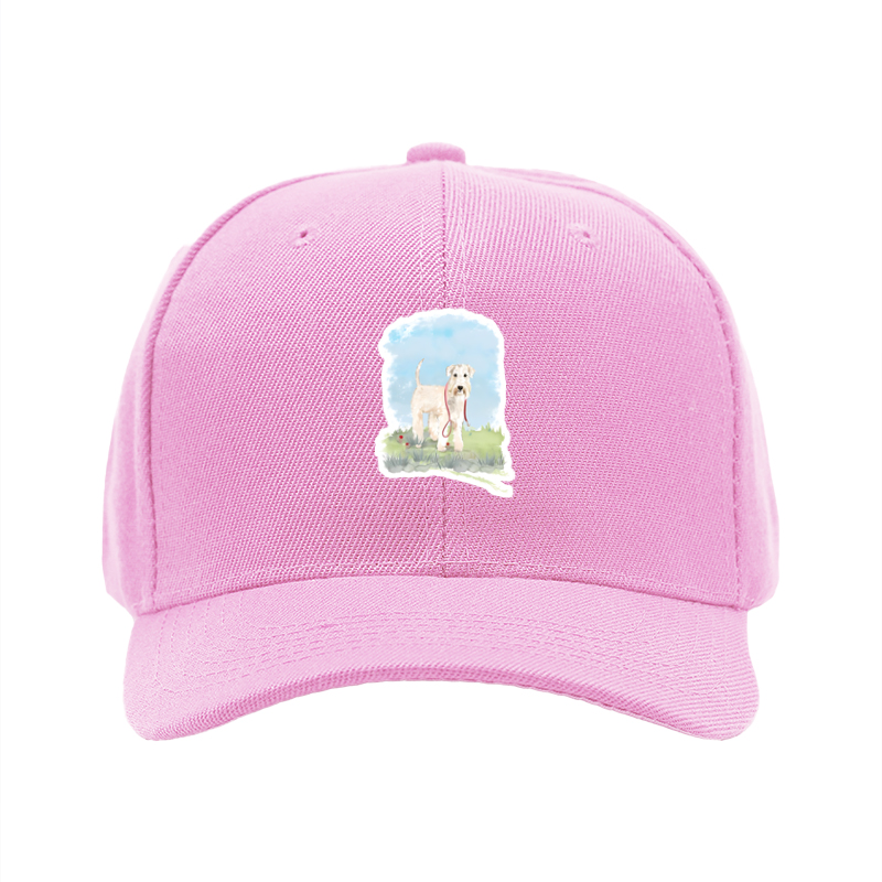 1pc New Baseball Cap with Adorable Dog Print and Red Leash Design, Unisex Adjustable Hat for Outdoor Activities, Perfect for Pet Lovers and Casual Wear