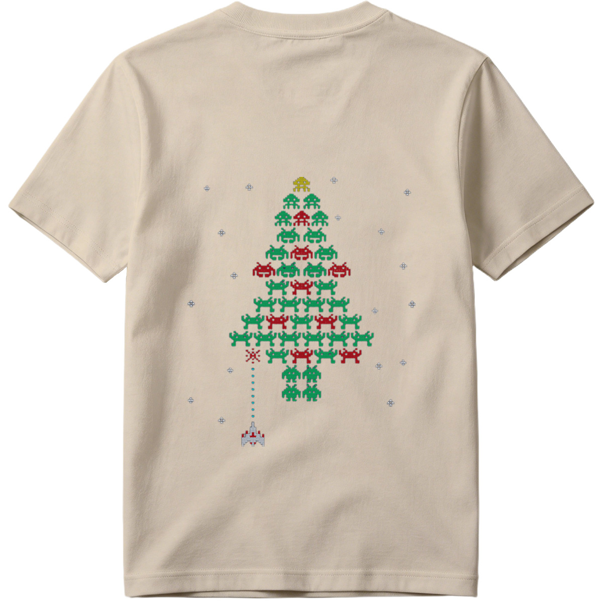 Space Invaders Christmas Tree - Tee